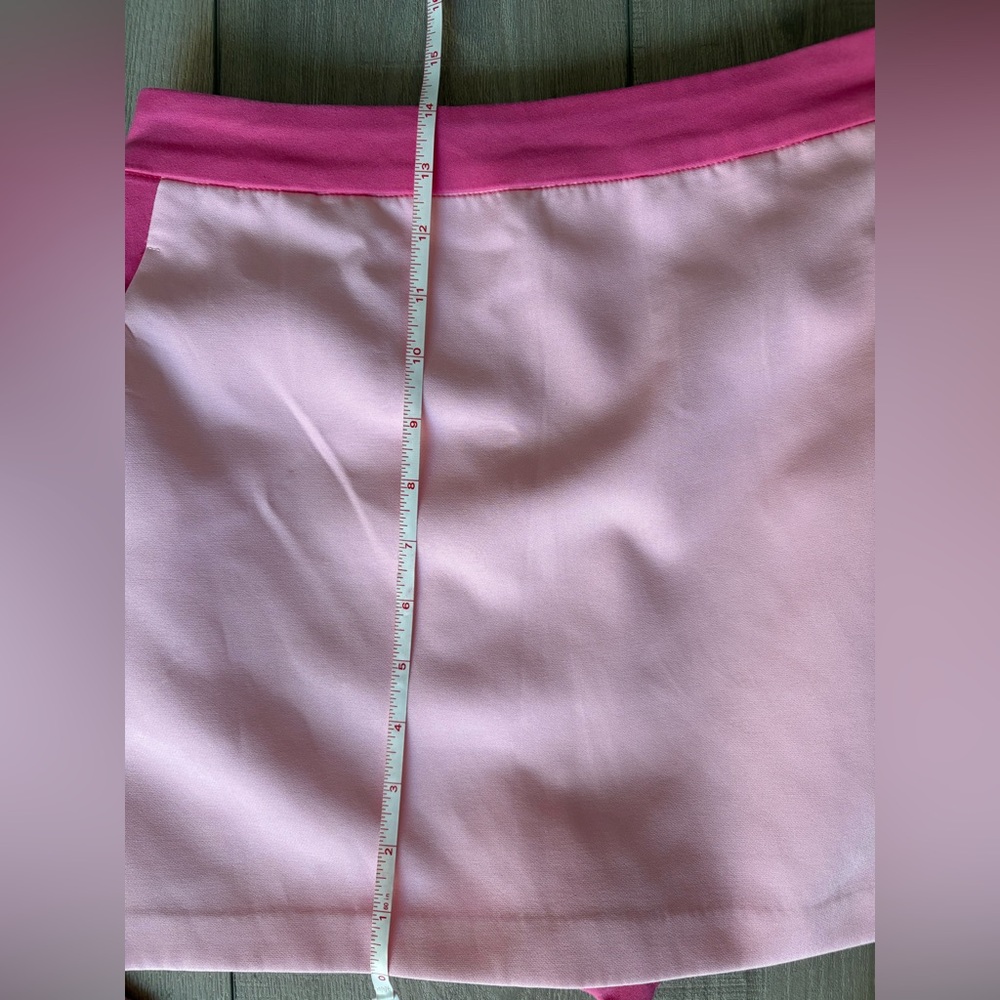 English Factory Pink ColorBlock High Rise Skort - Picture 10 of 11